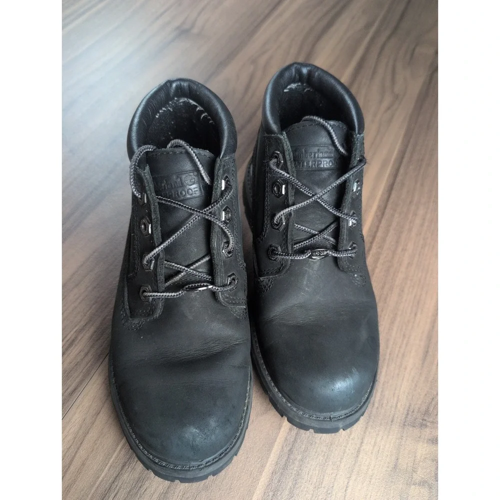 Timberland 6-Inch Premium Waterproof Boots Black Nubuck Women's Size 6M